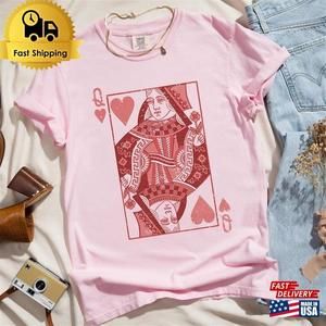Valentines Day Shirt Queen Of Hearts Shirt T-Shirt